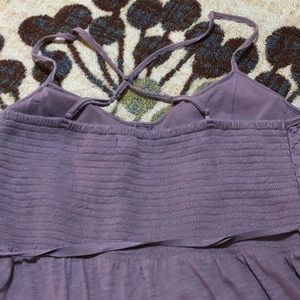 Purple, lace detail dress